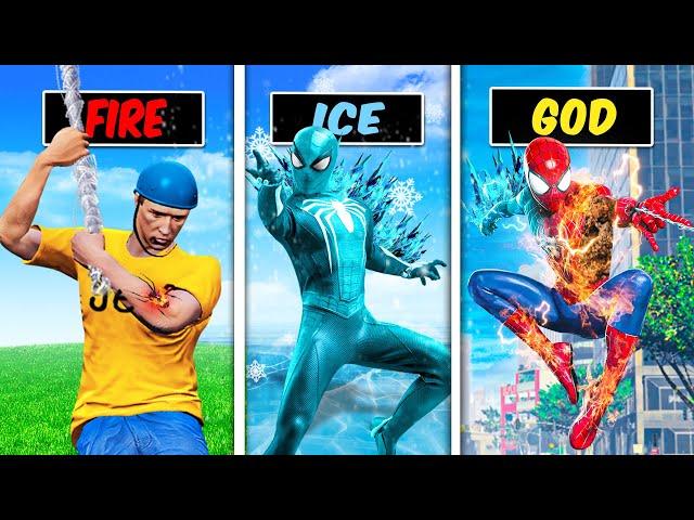 Jeffy Upgrades To ELEMENTAL SPIDERMAN in GTA 5!