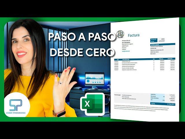 Cómo crear FACTURA AUTOMÁTICA en Excel  [ paso a paso ] 2024