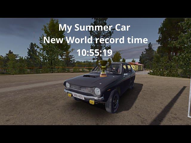 MY SUMMER CAR RALLY NEW WORLD RECORD TIME 10:55:19