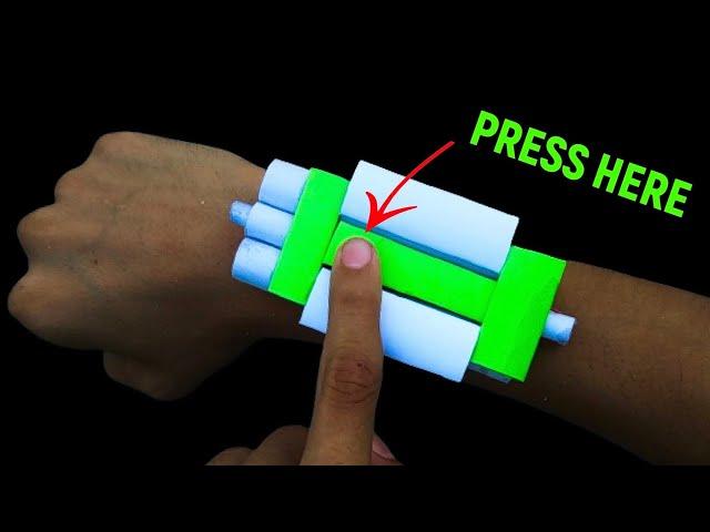 How to make a paper gun | wrist gun | Crazy CW |
