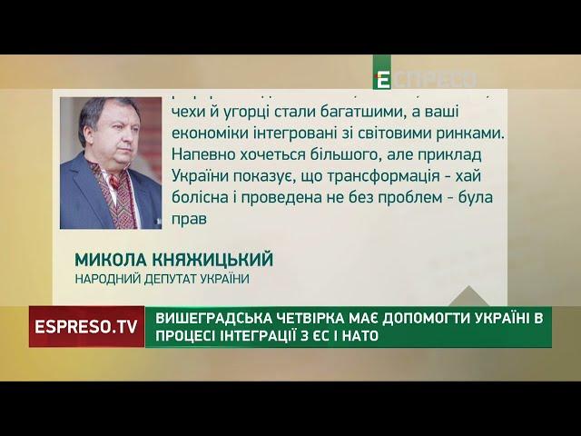 Микола Княжицький: Вишеградська четвірка має допомогти Україні в процесі інтеграції в ЄС та НАТО