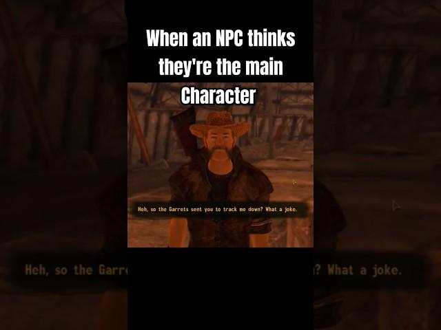 Bro thinks he's the main Character  #fallout