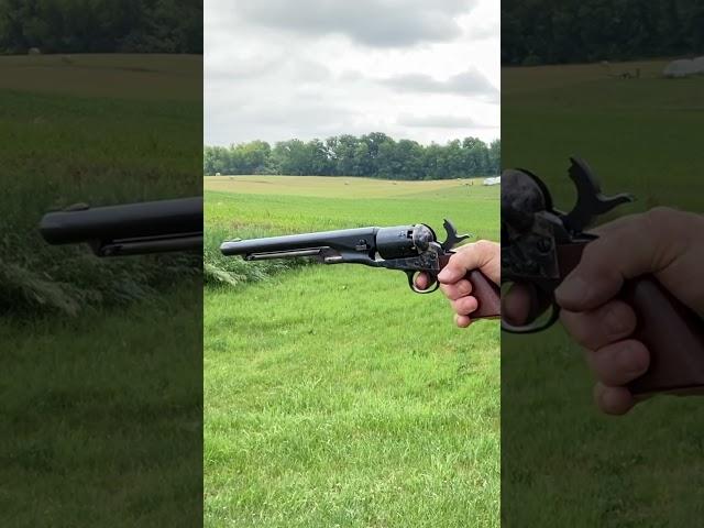 1861 Navy cap and ball—up close!  #blackpowder #gun #colt #capandball #muzzleloader #pietta