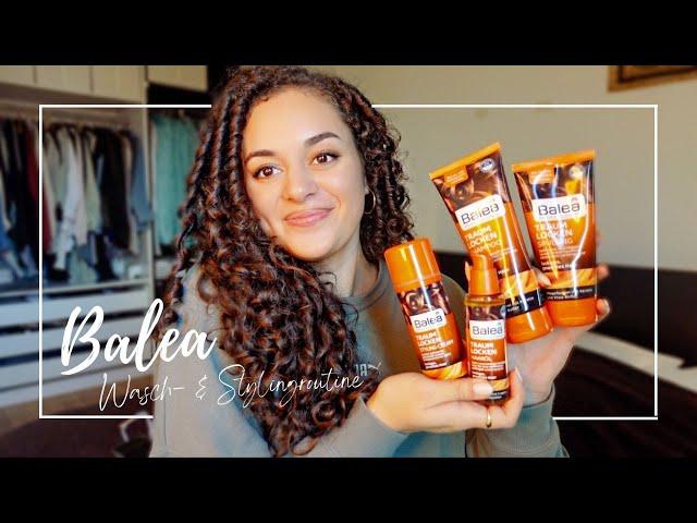 KOMPLETTE Wasch- und Stylingroutine mit BALEA TRAUMLOCKEN Produkten an 3A/3B Locken | IamAniva