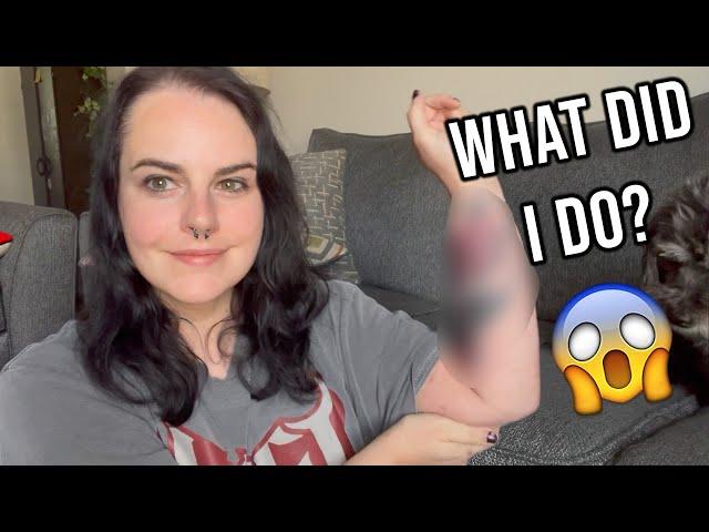 getting my first tattoo at 41 (after major weight loss) ~ experience + aftercare vlog