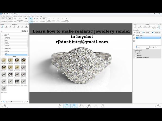 How to make jewellery realistic render in keyshot