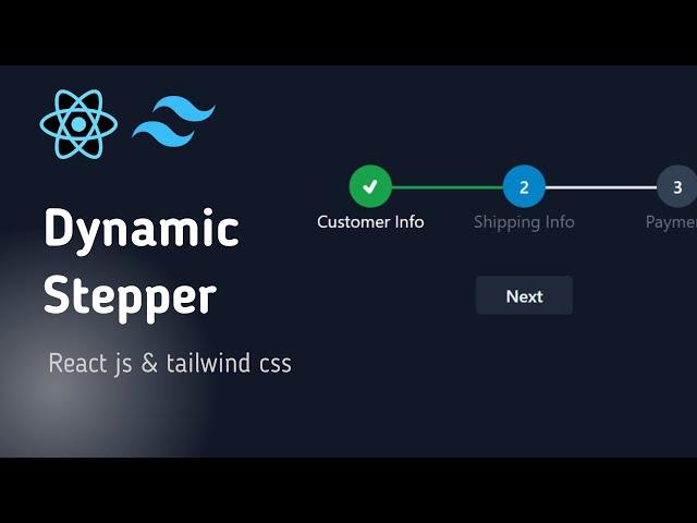 React js form stepper | React and tailwind