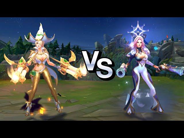 Prestige Broken Covenant Miss Fortune vs Prestige Bewitching Miss Fortune Skins Comparison