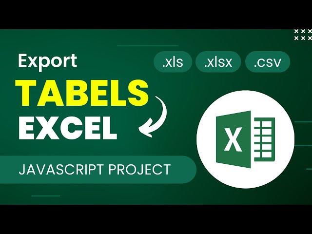 Export HTML table to excel | JavaScript download data as CSV