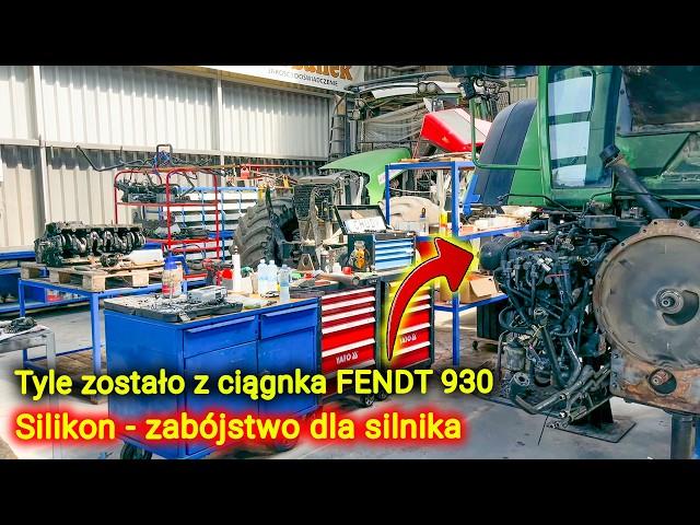 Geniusz używał silikonu pod uszczelki pod głowicą  W ciągniku Fendt 930 [Korbanek]