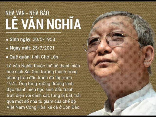 Nhà văn Lê Văn Nghĩa, cuộc chạy đua quyết liệt đã dừng lại