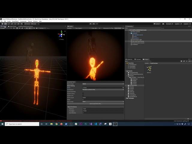 Unity3d VFX   How To Use Visual Effect Graph Point Cache Bake Tool To Map Particle Positions360p