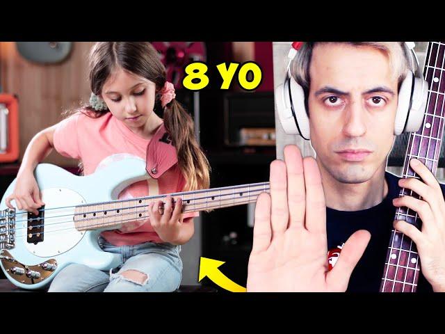 This 8 Year Old Bassist must be STOPPED (Bass Battle)