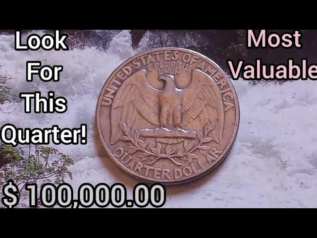 THE Most valuable! Don't Spend this Rare Coin QUARTER Dollar U.S Worth Big Money to look for this