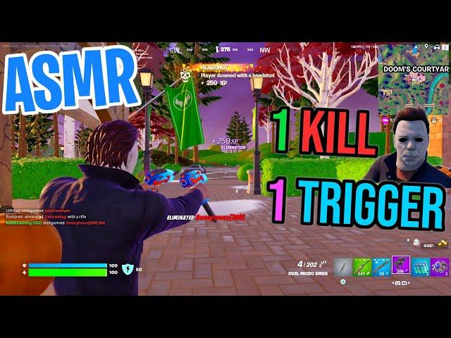 ASMR Gaming  Fortnite 1 Kill = 1 Trigger Relaxing Mouth Sounds  Controller Sounds + Whispering 