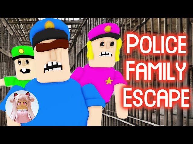 Police Family Escape (SCARY OBBY) - Roblox Obby Gameplay Walkthrough No Death [4K]