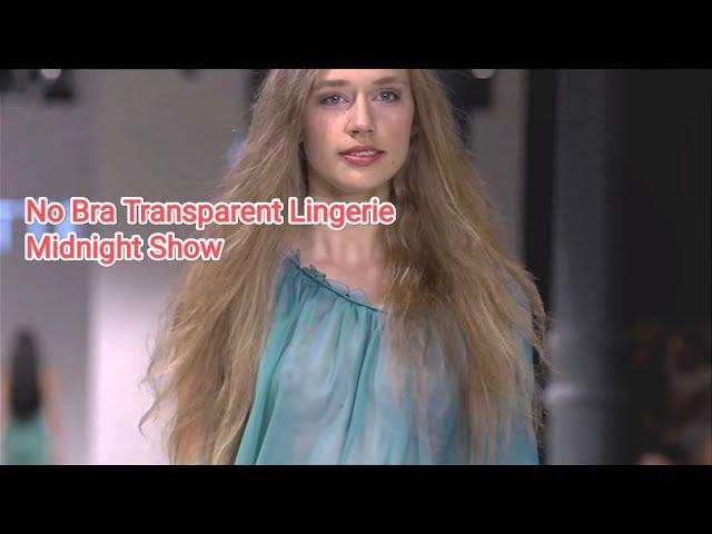 Transparent Lingerie See through Fashion Show 2021 MARIETTE FASHION no bra