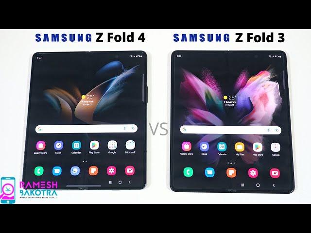 Samsung Galaxy Z Fold 4 vs Z Fold 3 SpeedTest and Camera Comparison