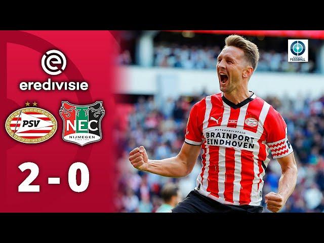 PSV früh auf Erfolgskurs! Souveräner Sieg in Überzahl | PSV Eindhoven - NEC Nijmegen