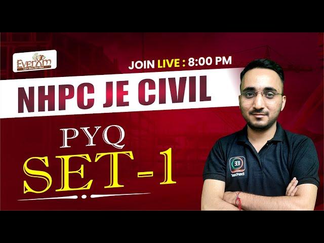 NHPC JE Civil Previous Year Question Paper | NHPC JE PYQ Practice Set 1 | NHPC JE 2023 | Avnish Sir