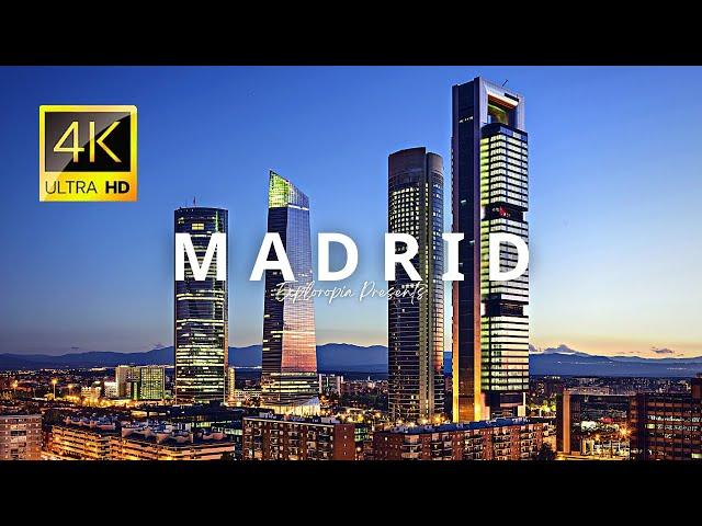 Madrid, Spain  in 4K 60FPS ULTRA HD Video by Drone