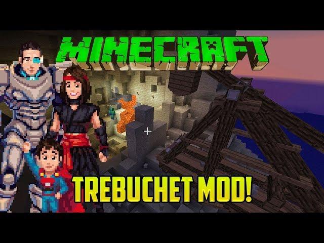 Minecraft: LET'S PLAY A TREBUCHET MOD!