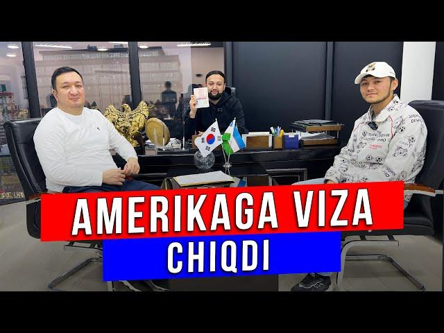 AMERIKAGA VIZA CHIQDI!  VIZA OLISH JARAYONLARI QANAQA BO'LDI?