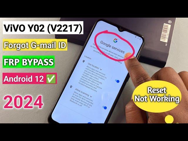 ViVO Y02 Frp Bypass Android 12 | Reset Not Working 2024 | Vivo Y02 Google Account Lock Remove