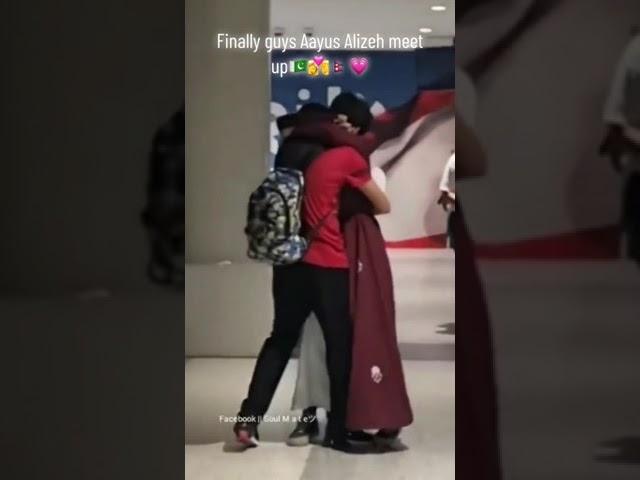 finally AYUSH and aliza meetup at airport 