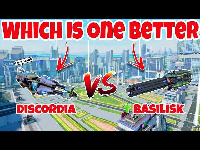 WRDiscordia VS Basilisk[+10%Buff] Weapon Comparisons |WAR ROBOTS|