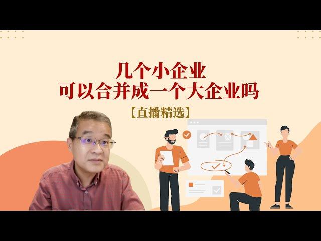 几个小企业可以合并成一个大企业吗？ 【直播精选】第208期