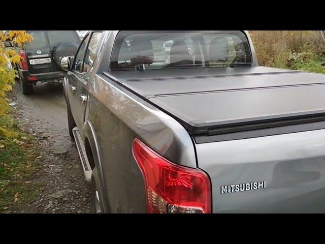 Алюминиевая трехсекционная крышка Winbo на Mitsubishi L200 2015 2018