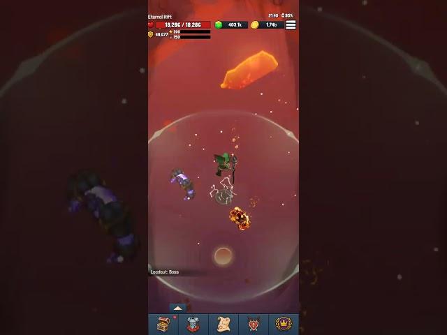 Eternal Hero - Testing out the new repeat feature in rifts. 19 lvls in 1h full rush