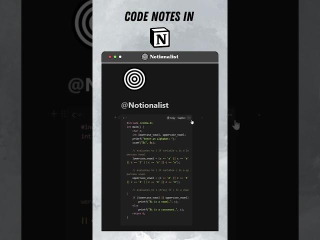 Code notes in Notion