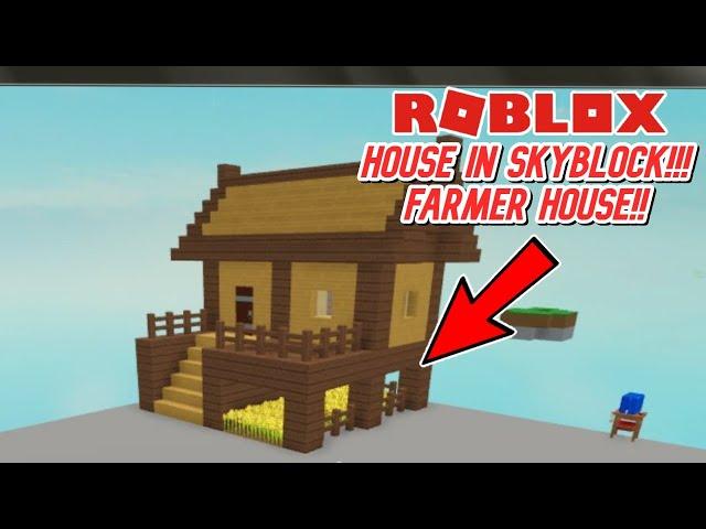 How to make an easy House #4 in | Roblox - Skyblock