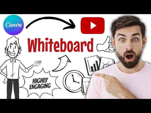 how to make whiteboard animation video in Canva  || whiteboard animation tutorial