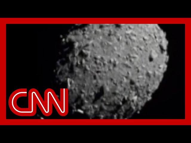 See the moment NASA’s DART spacecraft collides with asteroid