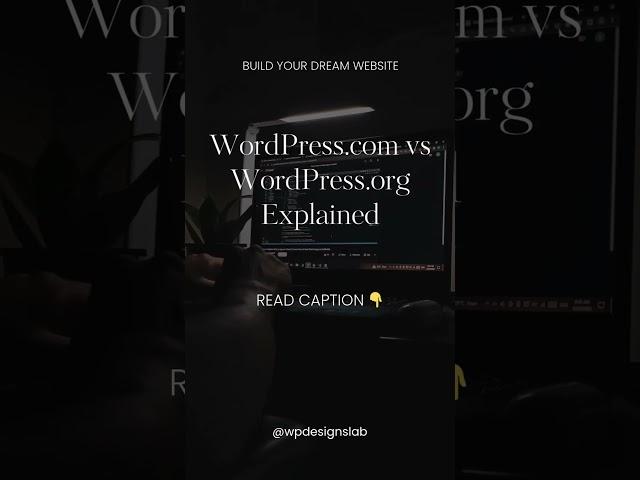 WordPress.com vs WordPress.org – What’s the Difference? #wordpress #wordpresswebsite #wordpressorg