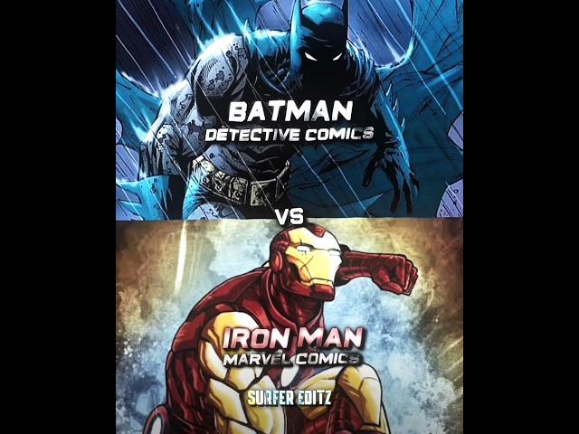 Batman vs ironman (comic base) #marvel #dc #comics #batman #ironman