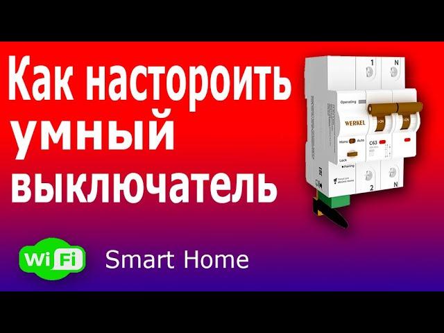 Умный Дом с Умным Wi-Fi автоматом с удаленным управлением для Умного Дома Werkel.