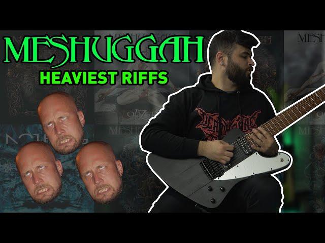 MESHUGGAH Heaviest Guitar Riffs (8 String Guitar)