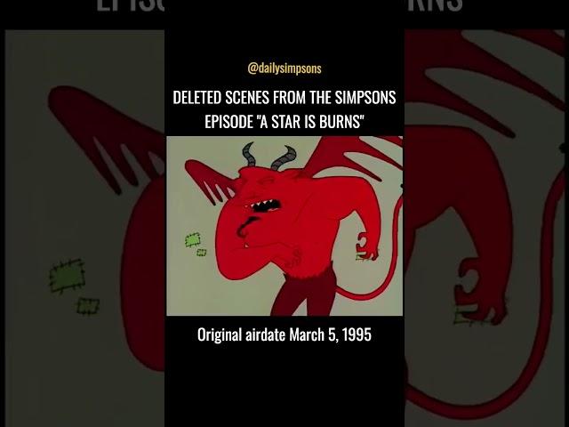 Deleted scenes from The Simpsons episode “A Star is Burns”. #thesimpsons