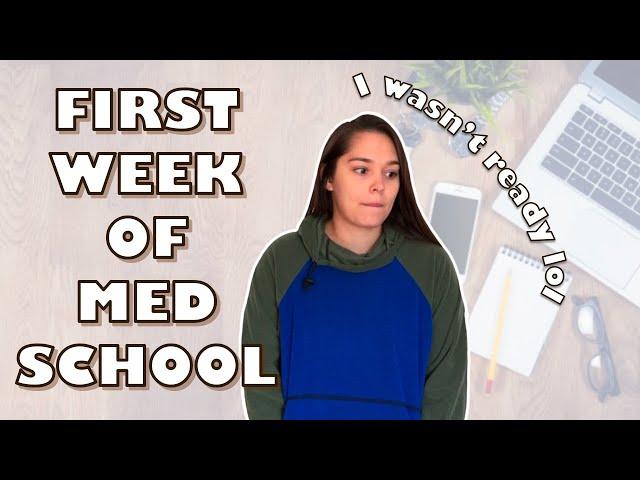 FIRST WEEK OF MEDICAL SCHOOL | Second Year Edition (Med School Vlog)