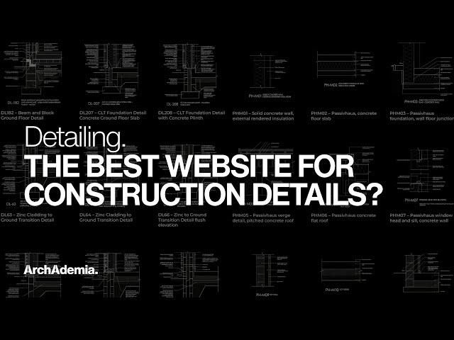 Is this the BEST website for Architectural Construction Details? | Don't miss out!