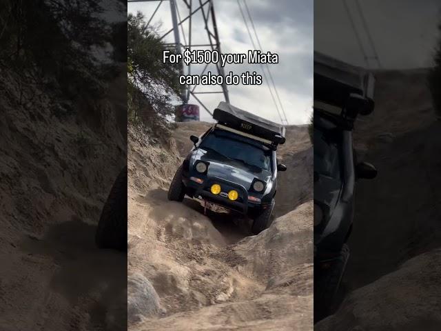 ⁨@JimmyHasNoGarage⁩  Mazda Miata NA6 MX5 overlanding #adnoverland #overland #overlanding #shorts
