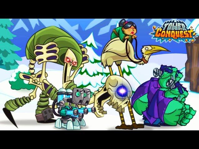 CREATED A SUPER ARMY! Conquest Tower Cartoon Game about the BATTLE AND the BATTLE Video for kids