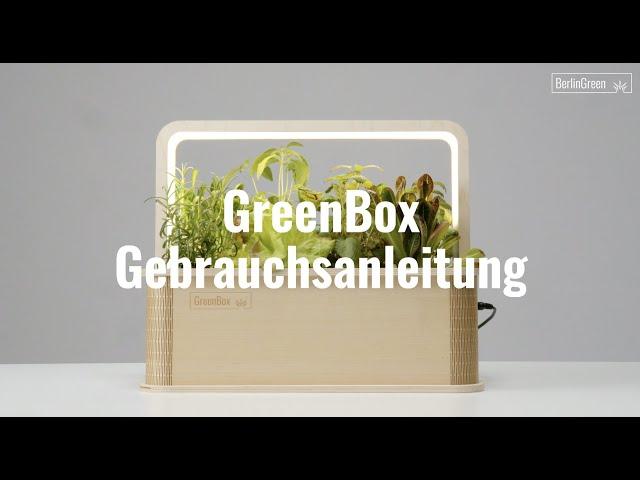 GreenBox Gebrauchsanleitung