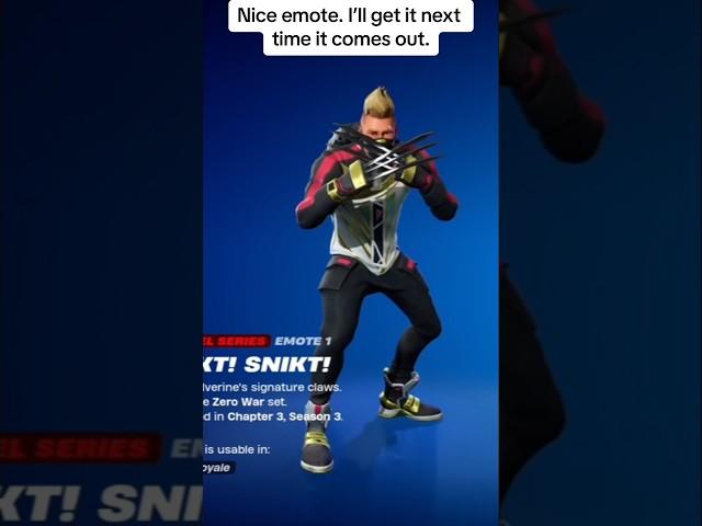 Snikt! Snikt!: last seen… #fortnite #gaming #viral #fortnitebattleroyale #shorts