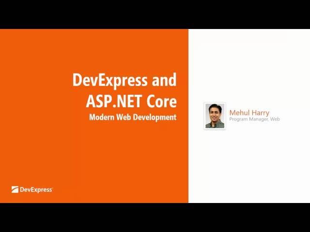 DevExtreme 16.1: ASP.NET Core UI Controls