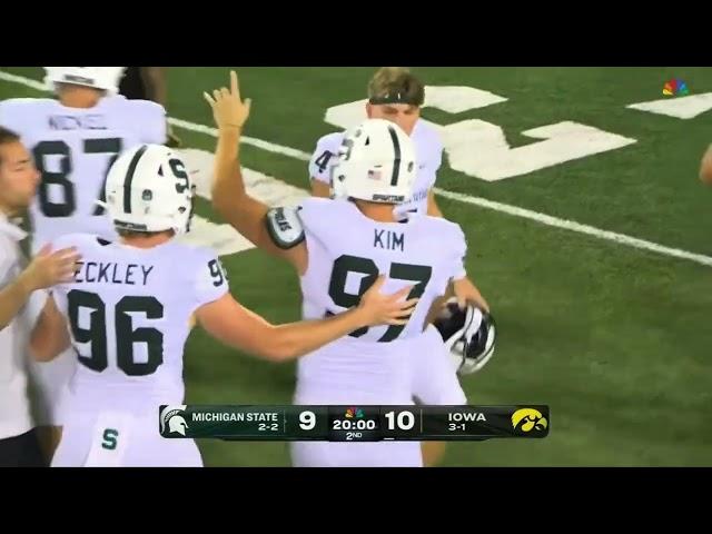 Michigan State 58 yard field goal vs Iowa